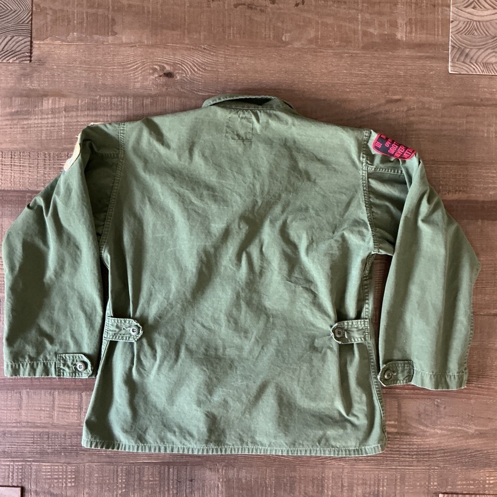 VTG Real Vietnam Slant Pocket Jungle Fatigue, M-65 Field Jacket, Patched, M - Picture 11 of 11